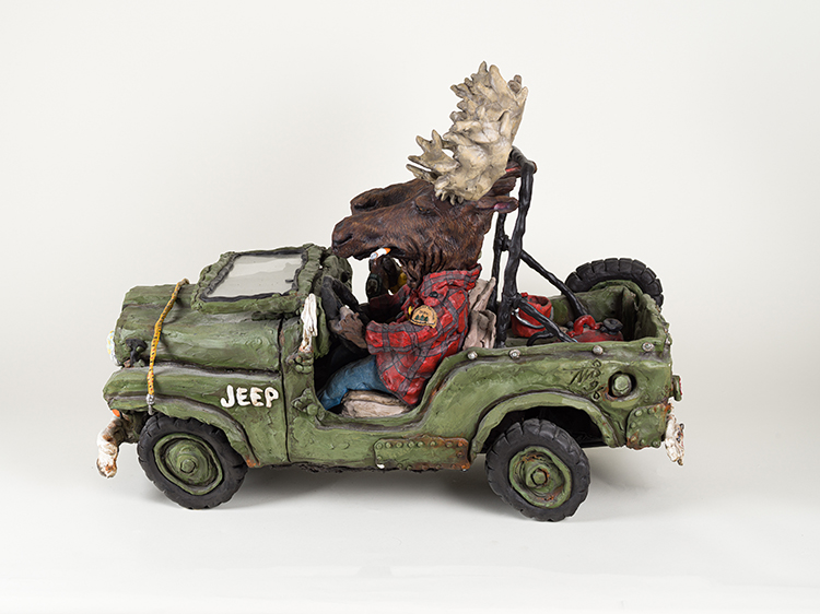 Two Moose in a Jeep par Patrick Amiot