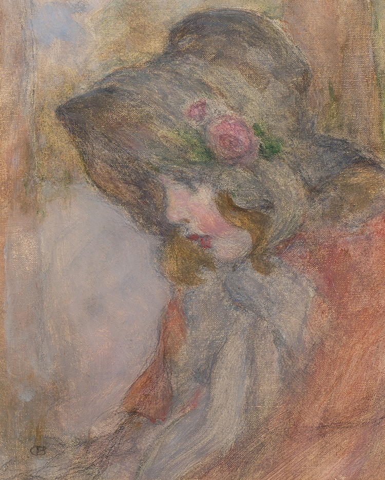 Girl with Bonnet by Charles Ernest De Belle