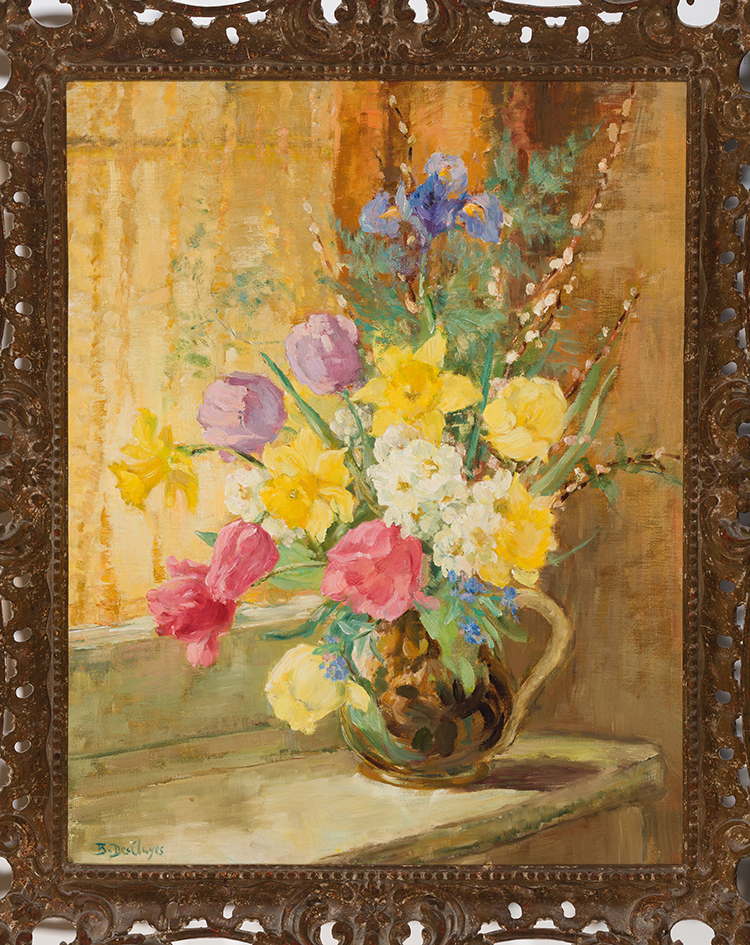 Still Life of Spring Flowers by Berthe Des Clayes