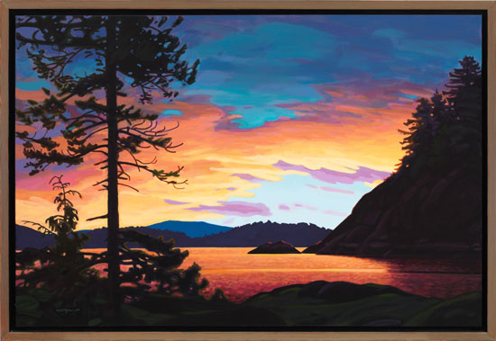 Sunset in Von Donop Channel par Clayton Anderson