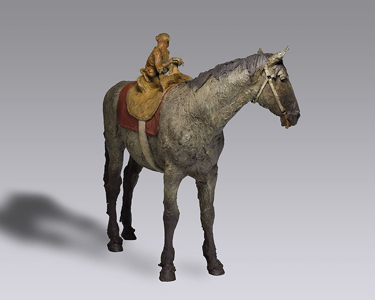 Emily's Horse (with Woo) (LT 3/7) par Joseph Hector Yvon (Joe) Fafard