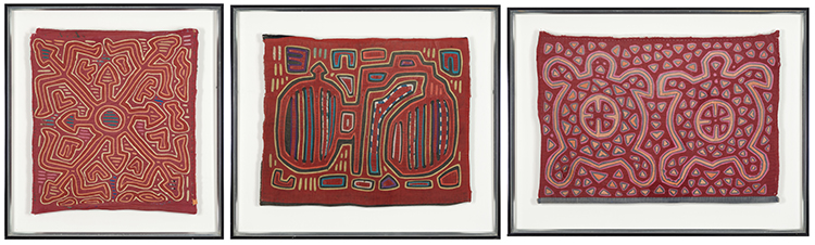 Six Mola Tapestries par South American Indigenous