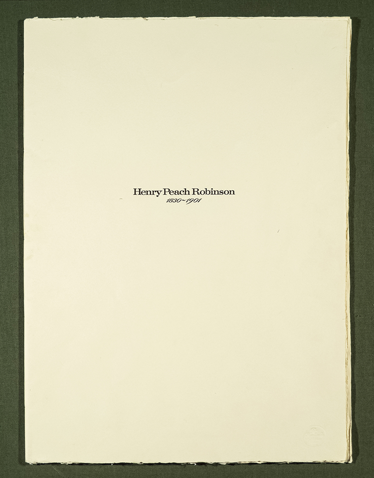 Portfolio of Thirteen Photographic Images, 1862-1887 by Henry Peach Robinson