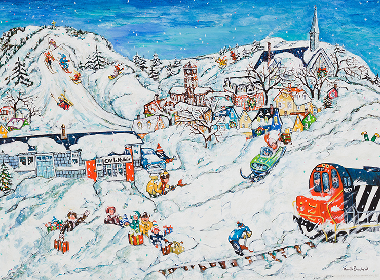 Charlevoix sous la neige par Marcelle Bouchard
