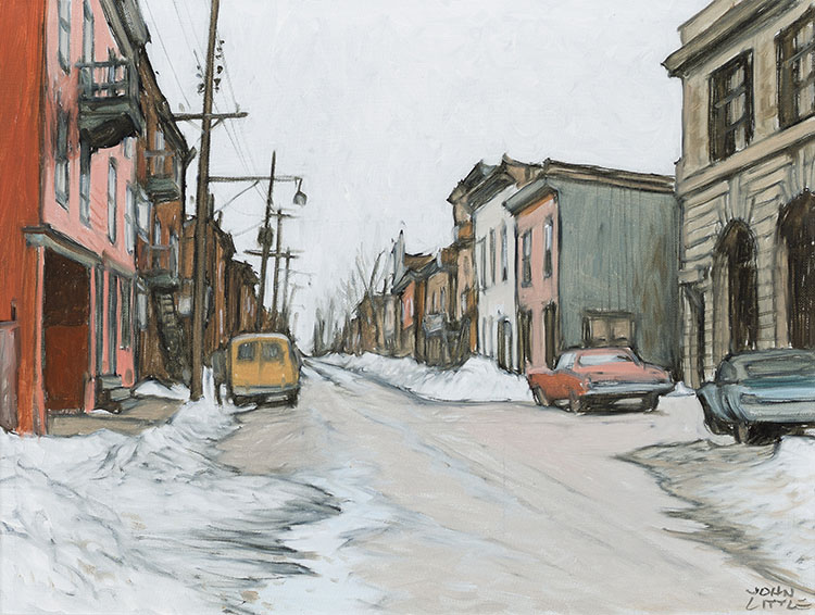 Rue St-Dominique à Lozeau d'autrefois, Montréal by John Geoffrey Caruthers Little