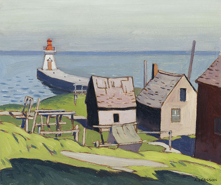 Lighthouse at Bronte by Alfred Joseph (A.J.) Casson