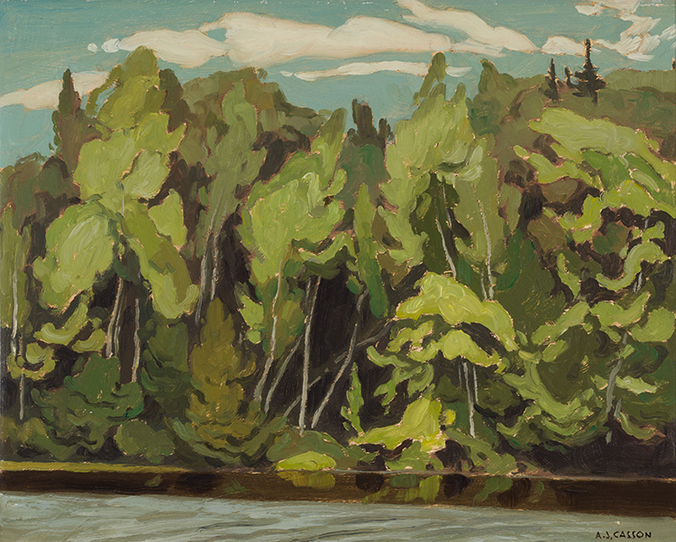 Lake on the Mountain, Baptiste, Ontario par Alfred Joseph (A.J.) Casson