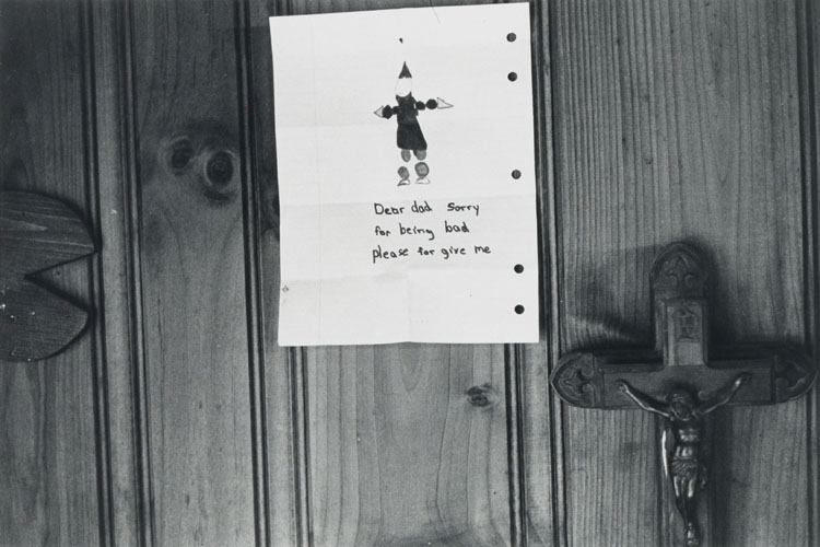 Untitled (Note to Dad) by Larry Clark