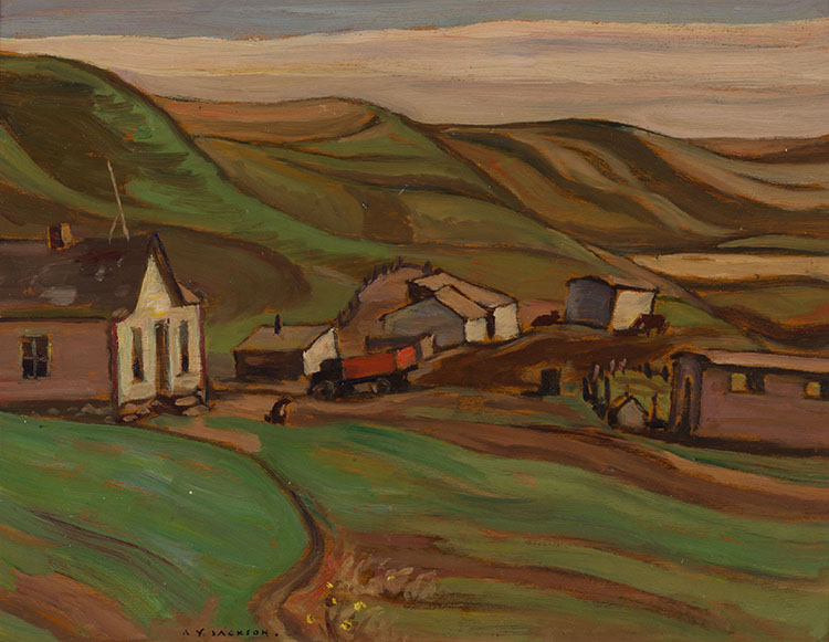 Farm at Rosebud, Alberta par Alexander Young (A.Y.) Jackson