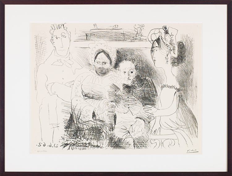 Portrait de Famille, Homme aux Bras croisés (BL 1029 M.383) par Pablo Picasso