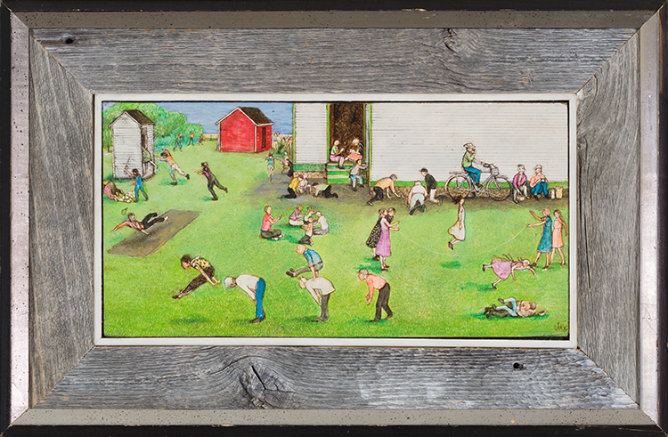 School Yard Games par William Kurelek