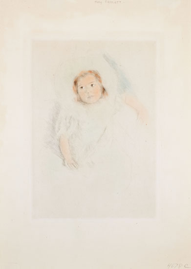 Margot Wearing a Bonnet, No. 1 par Mary Cassatt