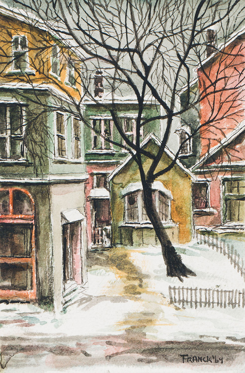 Near Borden Street, Winter 64 by Albert Jacques Franck