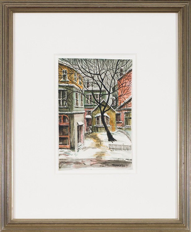 Near Borden Street, Winter 64 par Albert Jacques Franck