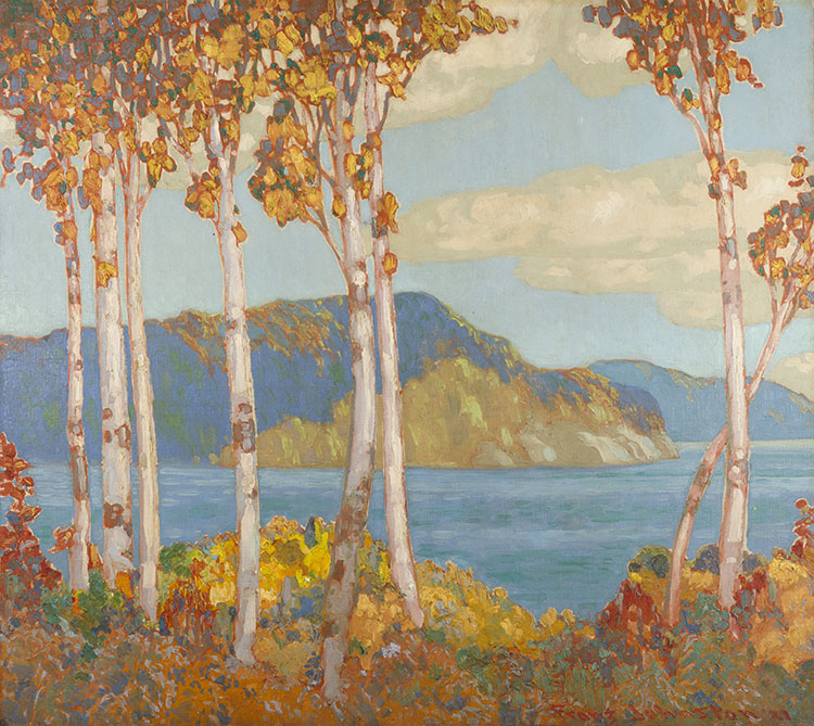 Autumn Landscape by Frank Hans (Franz) Johnston