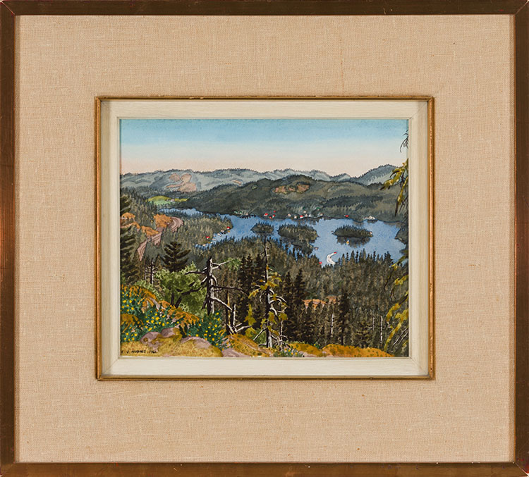 Looking South Over Shawnigan Lake by Edward John (E.J.) Hughes