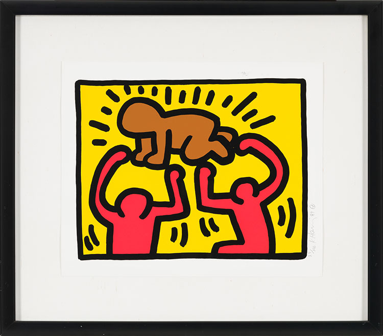 Untitled (Plate 4 from Pop Shop IV) by Keith Haring