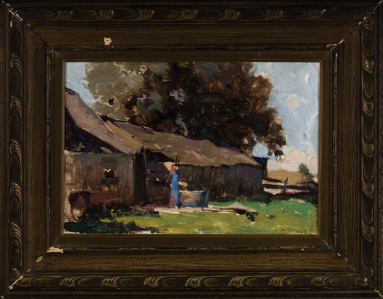 Barn in Summer par John William (J.W.) Beatty