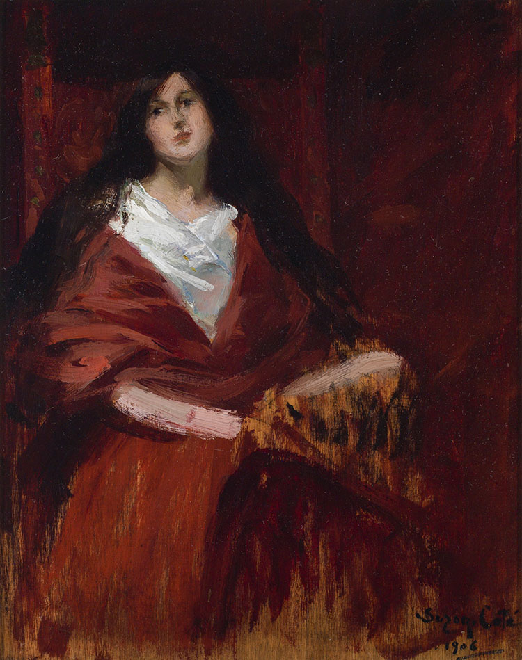 Woman in Red by Marc-Aurèle de Foy Suzor-Coté