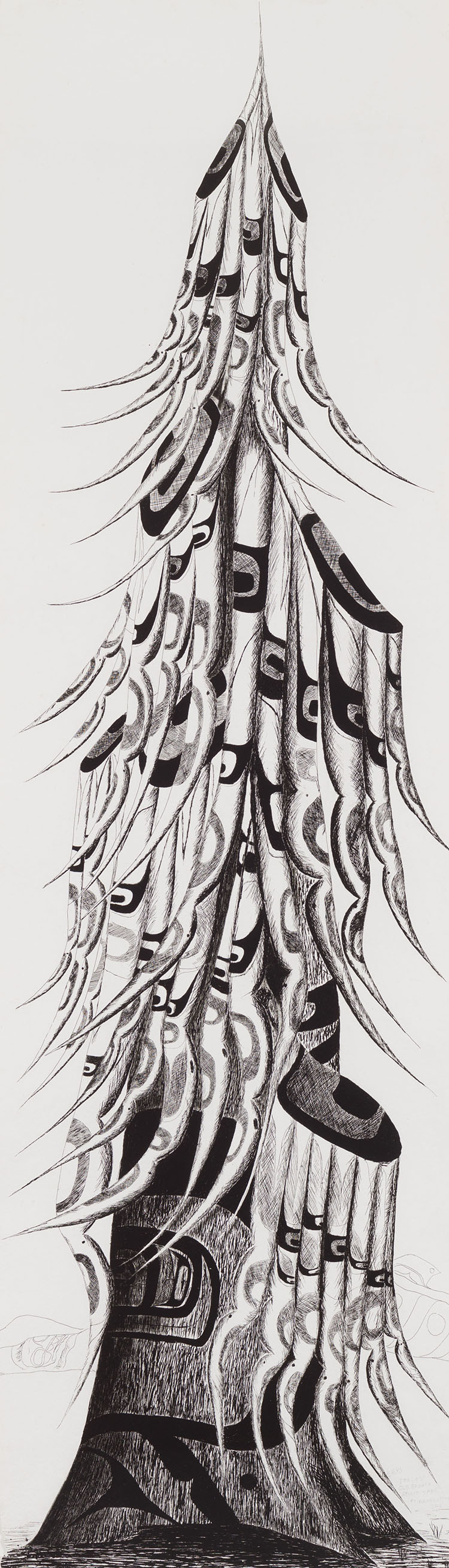 The Last Old Growth Spirit Tree by Lawrence Paul Yuxweluptun
