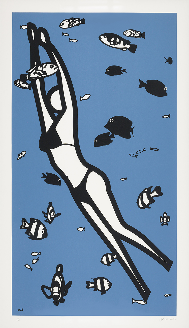 We Swam in the Sea par Julian Opie