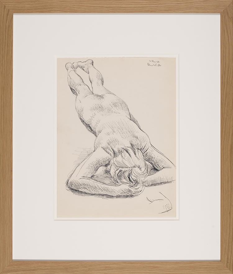 Study for Nude on Rug by Alexander Colville