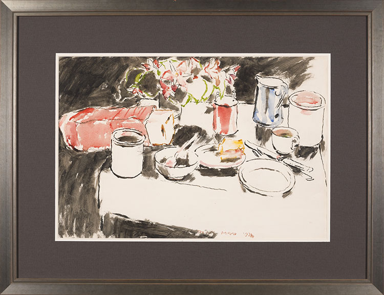 Breakfast with Flowers by David Brown Milne