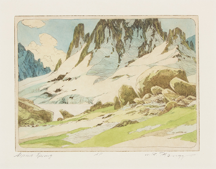 Set of Two Prints by Werner R. Plangg
