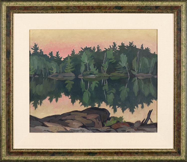 Afterglow, Moose Lake by Alfred Joseph (A.J.) Casson