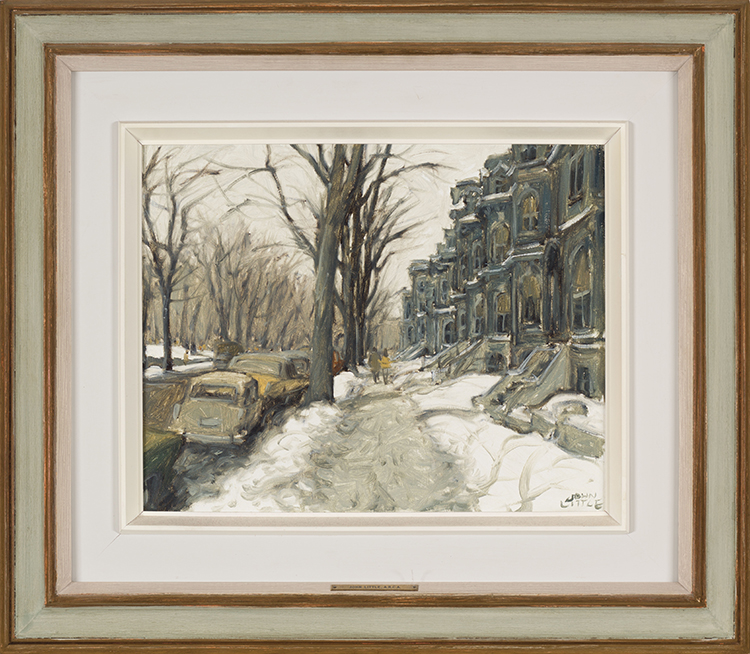 Untitled (Street Scene in Winter) par John Geoffrey Caruthers Little