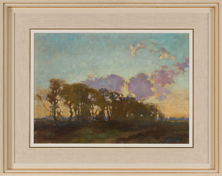 Tree & Sunset by Lionel Lemoine FitzGerald