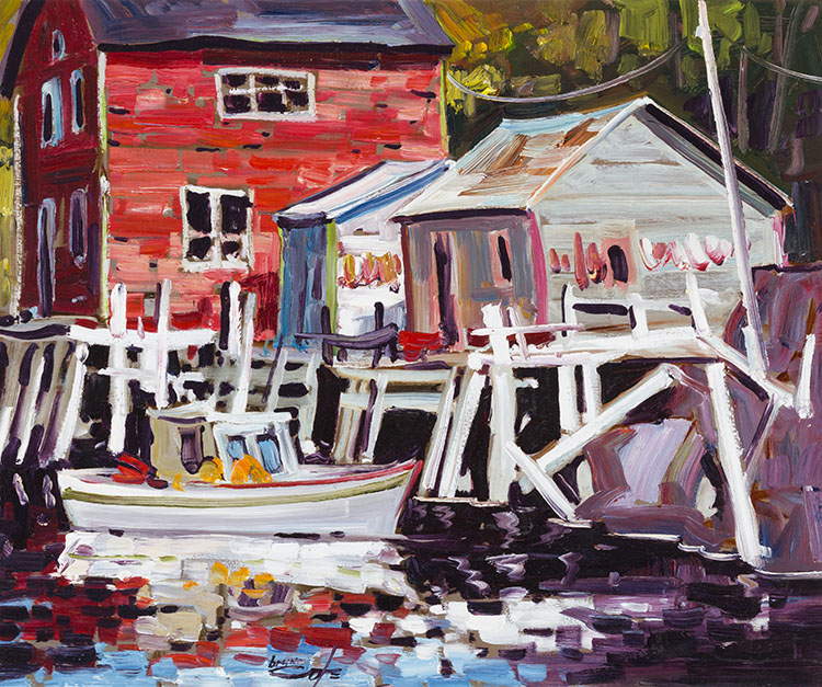 Red Shack, Quidi Vidi N.F.L.D. by Bruno Cote