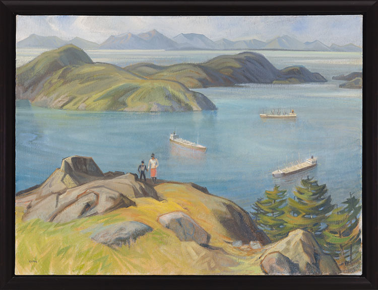 Distant Mainland from Pender Island by Henry George Glyde