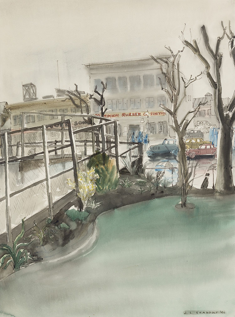 Homer Street, Rainy Day by Jack Leonard Shadbolt