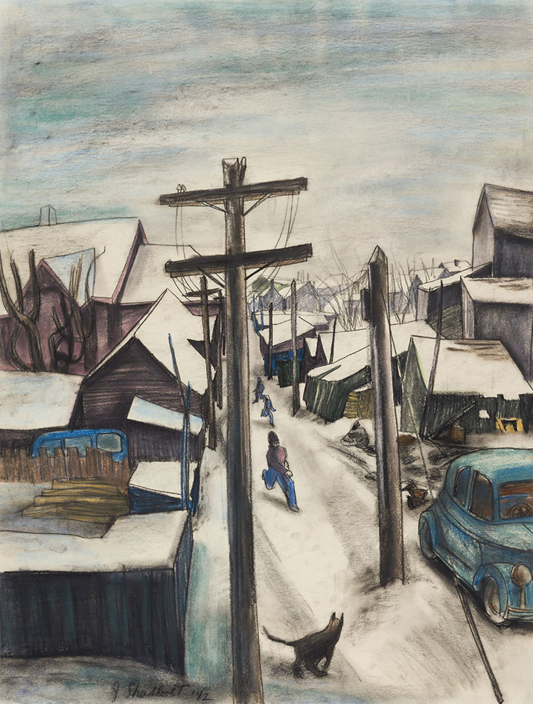 Old Town Vancouver by Jack Leonard Shadbolt