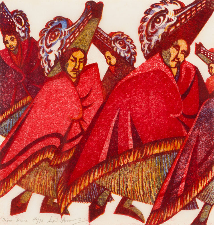 Indian Dance by Sybil Andrews