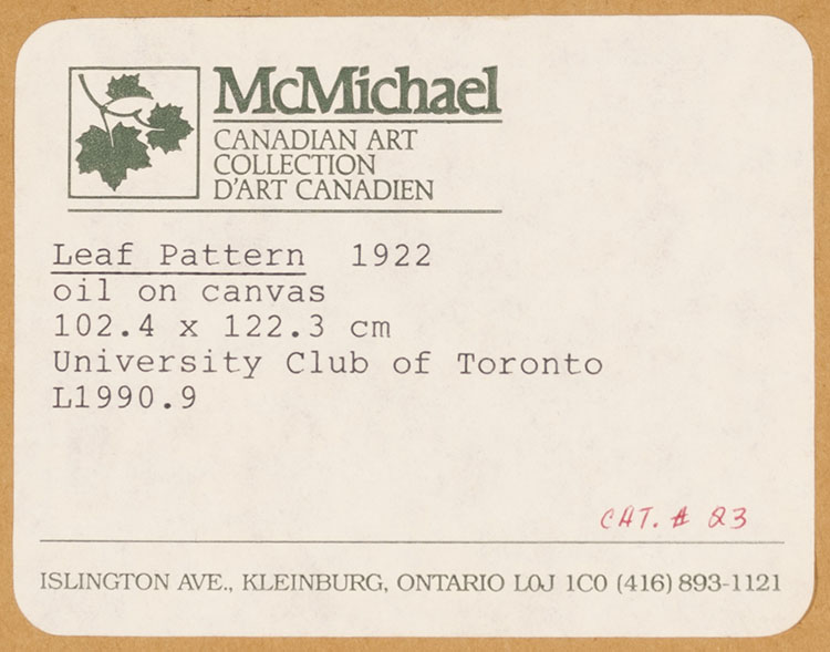 Leaf Pattern by Franklin Carmichael