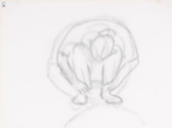 Crouching Figure / Crouching Figure (verso) par William Goodridge Roberts