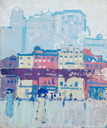 City Rain by David Brown Milne vendu pour $421,250