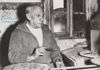 Portrait of Pablo Picasso by  Unknown Artist vendu pour $1,375