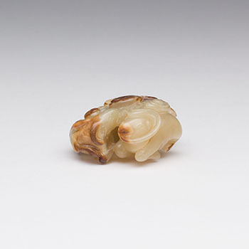 Chinese Mottled Yellow Jade Carved ‘Three Rams’ Group, 17th/18th Century by  Chinese Art sold for $8,750
